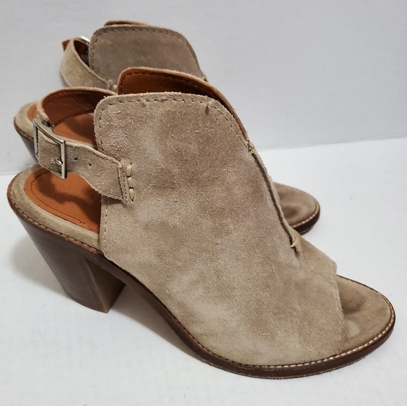 FRYE Ash Courtney Suede Slingback Mule - Picture 2 of 8